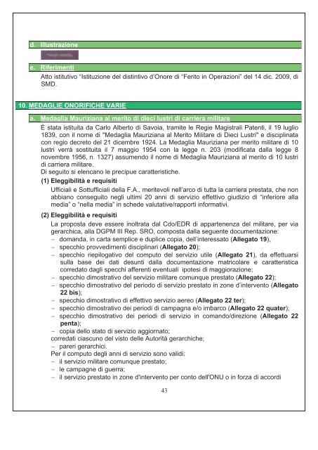 Guida pratica alle ricompense, alle onorificenze, alle distinzioni