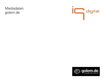 Mediadaten golem.de - IQ media marketing