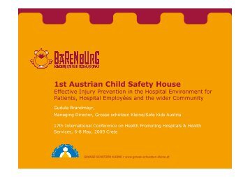 First Austrian child safety house - HPH-Conference