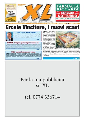 Ercole Vincitore, i nuovi scavi - XL Giornale