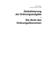 Globalisierung als Ordnungsaufgabe - Die Sicht des ... - Ordo Socialis