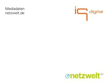 Mediadaten netzwelt.de - IQ media marketing