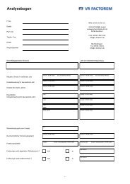 Flyer FACTORING mit DATEV - VR FACTOREM