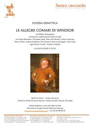 Didattica Le allegre comari di Windsor - Teatro Leonardo