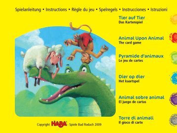 Tier auf Tier Animal Upon Animal Pyramide d'animaux Dier ... - Haba