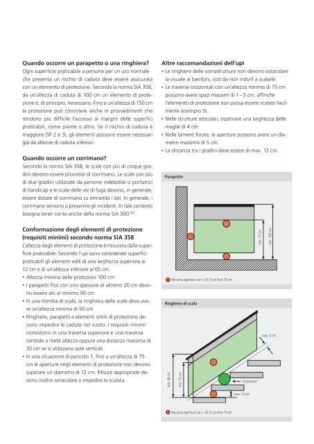 UPI - Direttive per ringhiere e parapetti - Comune di Cevio