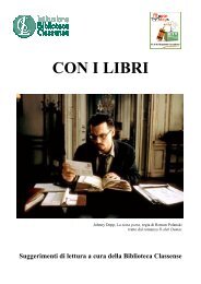 Con i libri (pdf - 573,9 KB) - Istituzione Biblioteca Classense