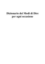 Dizionario dei Modi di Dire per ogni occasione