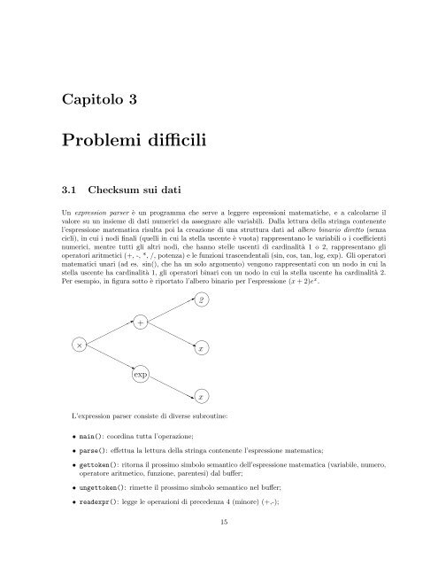 Esercizi e Laboratori di Ricerca Operativa - Lix