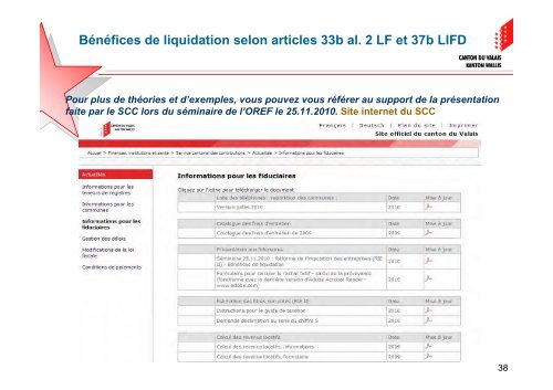 Bénéfices de liquidation selon articles 33b al. 2 LF et 37b LIFD