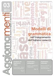 Modelli di grammatica - Associazione Docenti d'Italiano in Germania