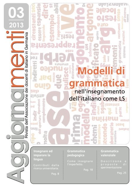 Modelli Di Grammatica Associazione Docenti Ditaliano In