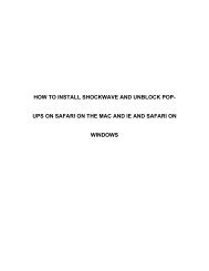 HOW TO INSTALL SHOCKWAVE AND UNBLOCK POP- UPS ON ...