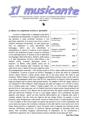 "Il Musicante" - N°2 - Associazione Musicale "Antonino Giunta ...