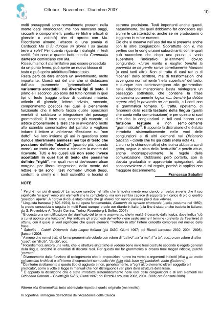 Scuola e Cultura - Ottobre 2007 - scuola e cultura - rivista