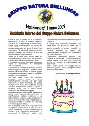 Click per il PDF - Gruppo Natura Bellunese