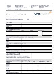 EDI Data sheet - IWOfurn