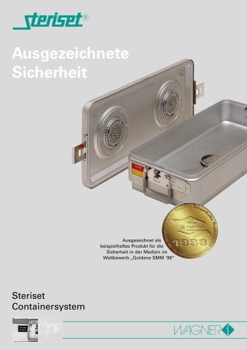 Ausgezeichnete Sicherheit - Wagner Sterilsysteme