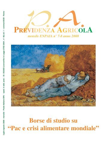 previdenza agricola - Fondazione ENPAIA