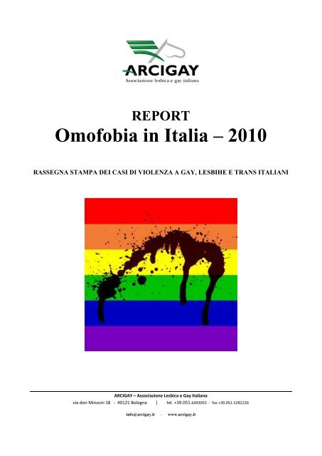 REPORT Omofobia in Italia – 2010 - ILGA Europe