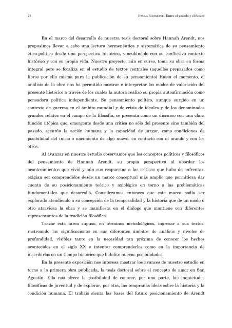7- Paula Ripamonti - Facultad de Filosofía y Letras - Universidad ...