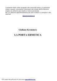 Giuliano Kremmerz, LA PORTA ERMETICA.pdf - Sito Mistero