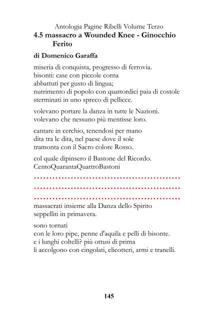 Antologia Pagine Ribelli Volume Terzo