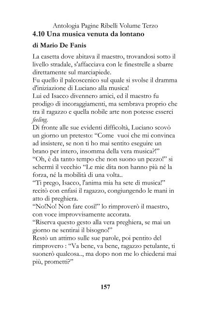 Antologia Pagine Ribelli Volume Terzo