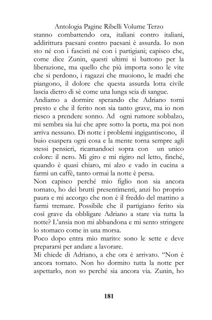 Antologia Pagine Ribelli Volume Terzo