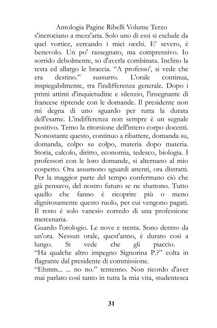 Antologia Pagine Ribelli Volume Terzo