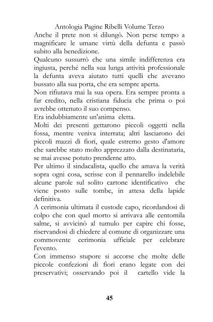 Antologia Pagine Ribelli Volume Terzo