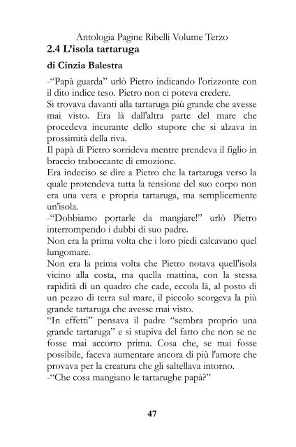 Antologia Pagine Ribelli Volume Terzo