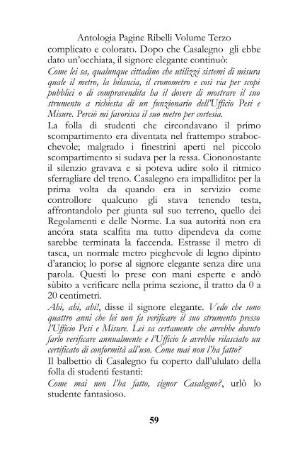 Antologia Pagine Ribelli Volume Terzo