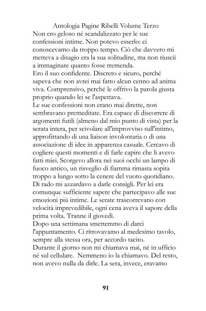 Antologia Pagine Ribelli Volume Terzo