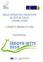 Quale futuro per i produttori di latte in Italia? - Centro Ricerche ...