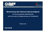 Markus Lohr, Institut für Forstökonomie und Forsteinrichtung, TU ...