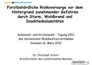 Dr. Christoph Schurr, Amtsleiter Kreisforstamt Bautzen