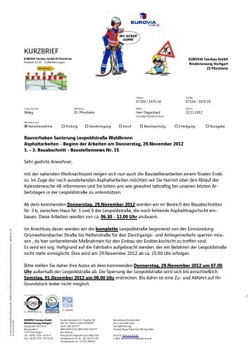 22.11.2012 Anwohnerschreiben - Gemeinde Waldbronn