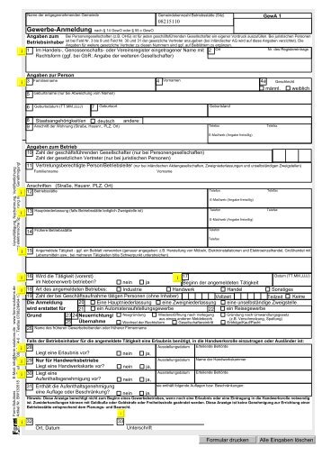 Gewerbeanmeldung - Gemeinde Waldbronn