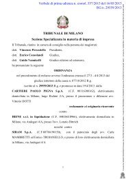 Verbale di prima udienza n. cronol. 557/2013 del 16/05/2013 RG n ...