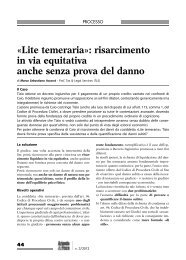 «Lite temeraria»: risarcimento in via equitativa anche senza ... - Ipsoa