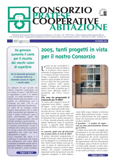 Numero 3 - consorzio pratese cooperative abitazione