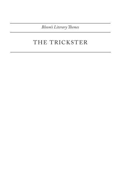 Blooms Literary Themes - THE TRICKSTER.pdf - ymerleksi - home