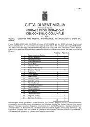 CITTA' DI VENTIMIGLIA - Comune di Ventimiglia