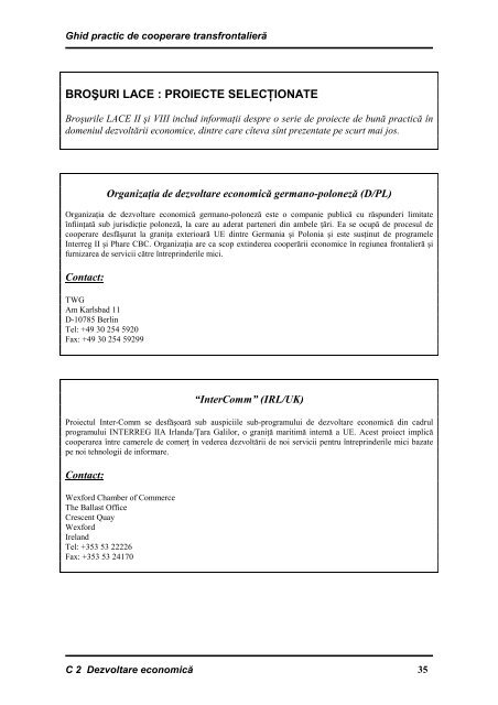 Ghid 2000 Politici Regionale Comisia Europeană - Association of ...