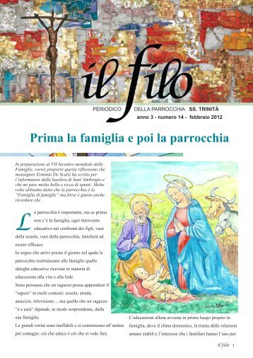 Apri il pdf del Filo nr 14 - Inizio - Parrocchia SS Trinità