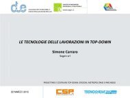 Le tecnologie delle lavorazioni Top/Down - Cspmagazine.it