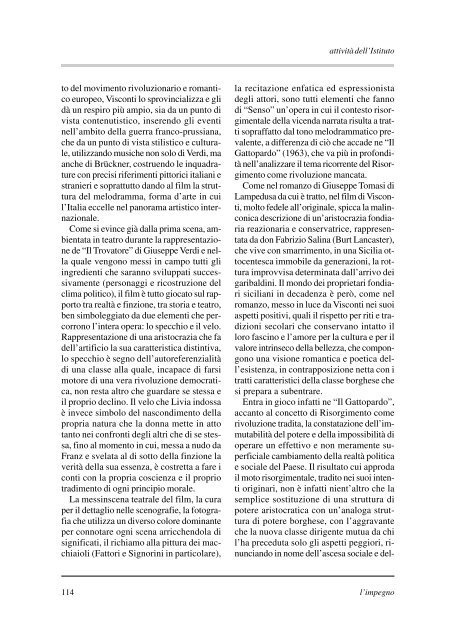 "l'impegno" in formato pdf - Istituto per la storia della Resistenza e ...