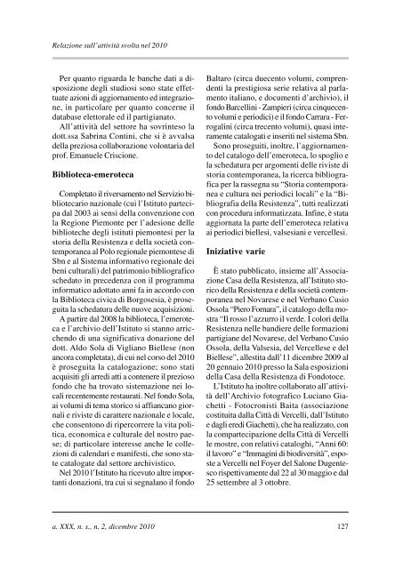 "l'impegno" in formato pdf - Istituto per la storia della Resistenza e ...