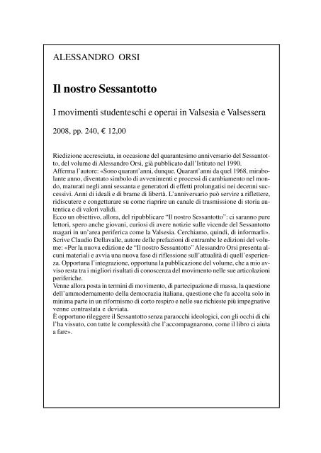 "l'impegno" in formato pdf - Istituto per la storia della Resistenza e ...